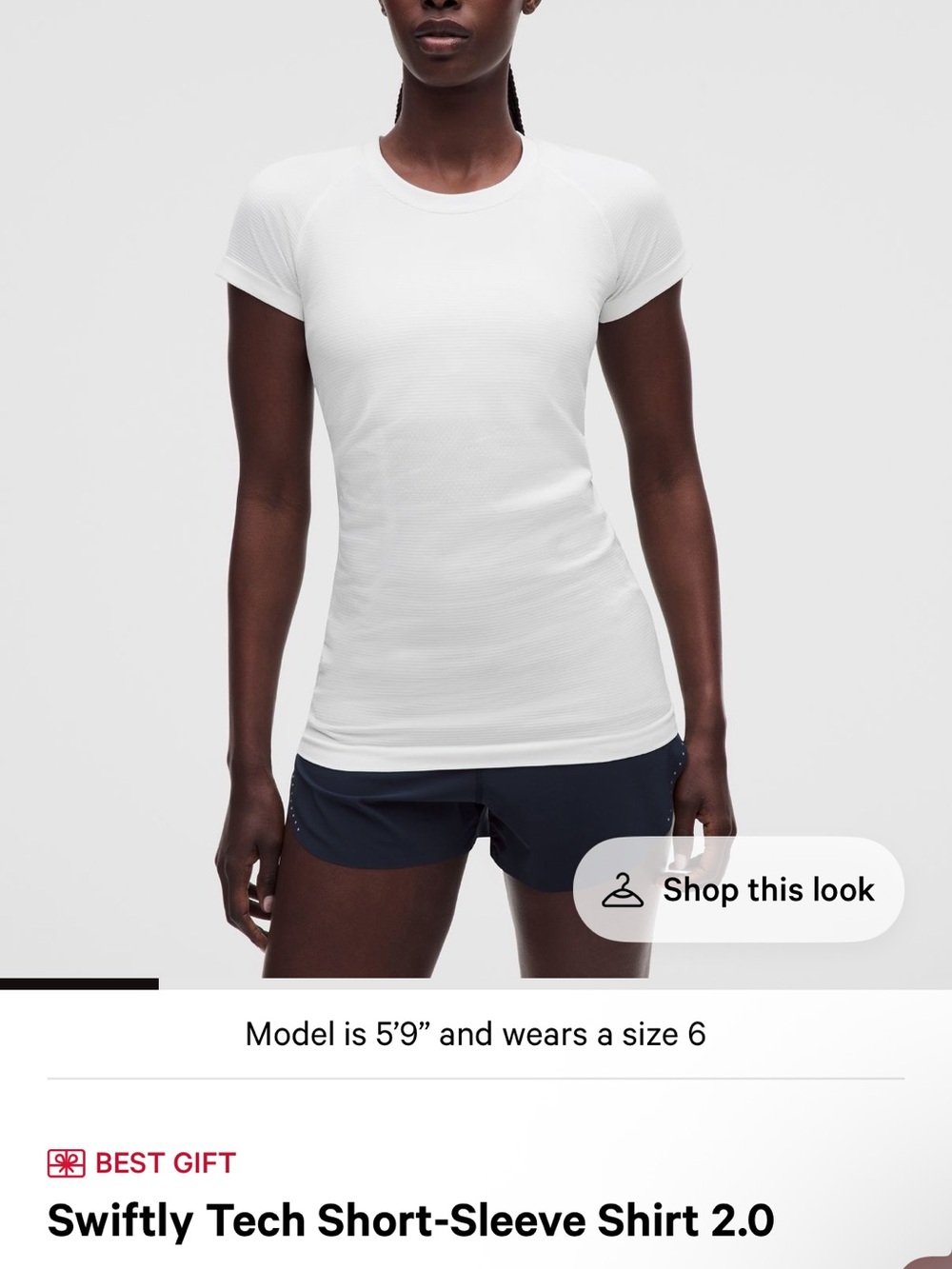 lululemon athletica White Swiftly Tech Short Sleeve Tee